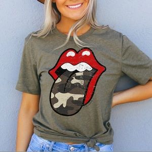 Camo graphic tee